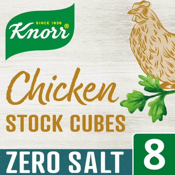 Knorr Chicken Stock Cubes Zero Salt 8x9g | Britannia.lk